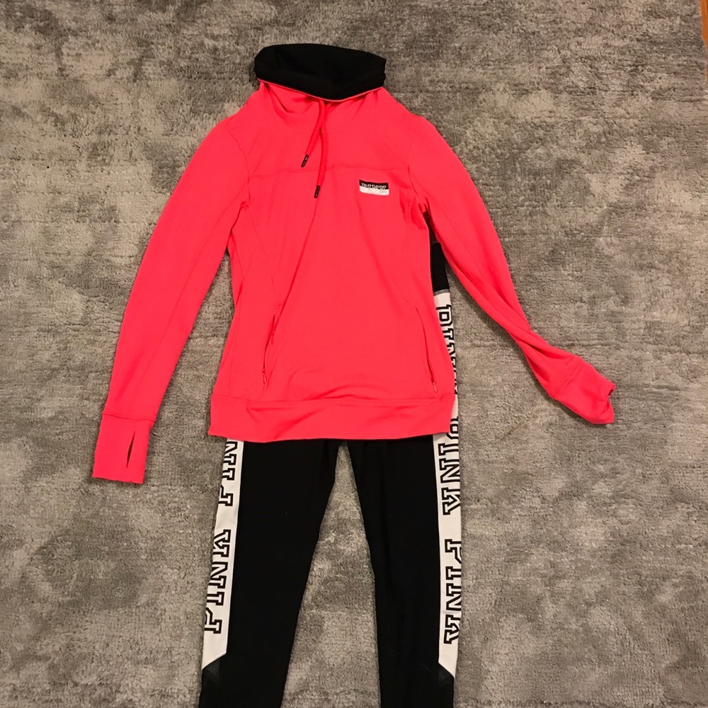 Pink Ultimate Leggings and Sweatshirt Bundle XS